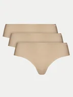 Majtki damskie - Under Armour Komplet 3 par fig klasycznych Pure Stretch 25UUSHJ155 Beżowy - miniaturka - grafika 1
