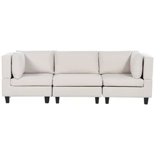 Sofa modułowa 3-osobowa jasnobeżowa UNSTAD - Sofy i kanapy - miniaturka - grafika 1