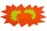 Etykiety do drukarek - APLI-AGIPA 14985 etykiety wystawowe 80 x 120 mm fluorescencyjny karton 780 g Wymazywalny żółty/pomarańczowy opakowanie 10 szt. - miniaturka - grafika 1