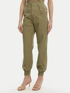 Spodnie damskie - Gaudi Joggery 511BD25027 Zielony Regular Fit - miniaturka - grafika 1