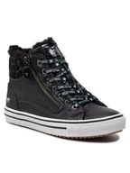 Sneakersy damskie - Mustang Sneakersy 1365-603-9 Czarny - miniaturka - grafika 1