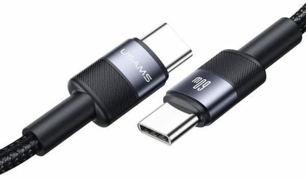 USAMS Kabel USB-C na USB-C set 30szt. 60W 1,2m pleciony SJ724ZJ01 US-SJ724 SET 30PCS