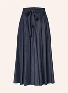 Spódnice - S Max Mara Spódnica Amanda W Stylu Jeansowym Z Ozdobnymi Perełkami weiss - miniaturka - grafika 1