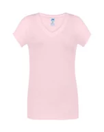 Odzież robocza - T-shirt Damski różowy dekolt w serek roz. S - miniaturka - grafika 1