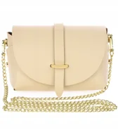 Torebki damskie - Elegancka WŁOSKA SKÓRZANA torebka WIECZOROWA łańcuszek mała skóra naturalna - miniaturka - grafika 1