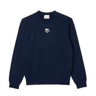 felpe senza cappuccio uomo lacoste - sweatshirt - blu - Bluzy męskie - miniaturka - grafika 1
