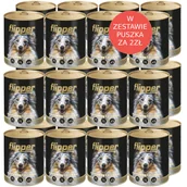 Mokra karma dla psów - Dolina Noteci Flipper z wołowiną i drobiem 24x400g 54220-uniw - miniaturka - grafika 1