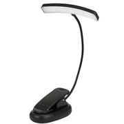 Lampy stojące - Lampa biurkowa Alogy LED z klipsem do czytania z akumulatorem Czarna - miniaturka - grafika 1