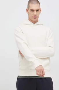 New Balance bluza bawełniana męska kolor beżowy z kapturem gładka - Bluzy męskie - miniaturka - grafika 1