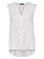 Bluzki damskie - ONLY Top "Kimmi" w kolorze białym - miniaturka - grafika 1