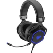 Słuchawki - Aula Hex Gaming USB 7.1 AVA2SUBH0030 Czarno-Niebieskie - miniaturka - grafika 1