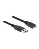 Kable komputerowe i do monitorów - Delock Kabel Micro USB 3.0 AM-BM, 1m, czarny - miniaturka - grafika 1