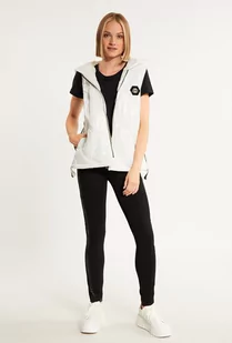 Legginsy z skórzaną aplikacją - Monnari - Legginsy - miniaturka - grafika 1