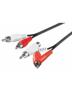 Goobay Kabel audio Cinch 50214 [1x Złącze męskie cinch Złącze męskie cinch 2x Złącze męskie cinch Złącze żeńskie cinch] - Kable - miniaturka - grafika 2