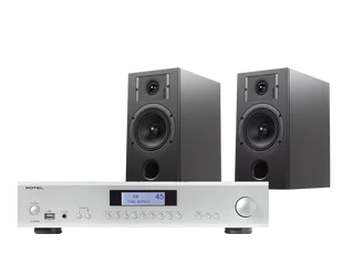 Rotel A12 MKII (srebrny) + Diva 3 (czarny) - Zestawy stereo - miniaturka - grafika 1