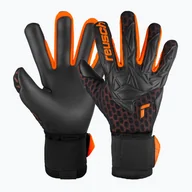 Piłka nożna - Rękawice bramkarskie Reusch Attrakt Gold X Airvent black/shocking orange WYSYŁKA W 24H 30 DNI NA ZWROT - miniaturka - grafika 1