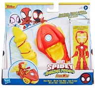 Figurki dla dzieci - Spider-Man, Spidey i Super-Kumple Pojazd Podstawowy - iron Man i iron Racer, F74585 - miniaturka - grafika 1