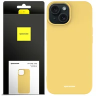 Etui i futerały do telefonów - Spacecase Etui Silicone Case iPhone 15 yellow - miniaturka - grafika 1