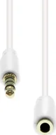 Kable komputerowe i do monitorów - Kabel ProXtend Mini-Jack 4-Pin Slim Extension Cable White 10M - miniaturka - grafika 1