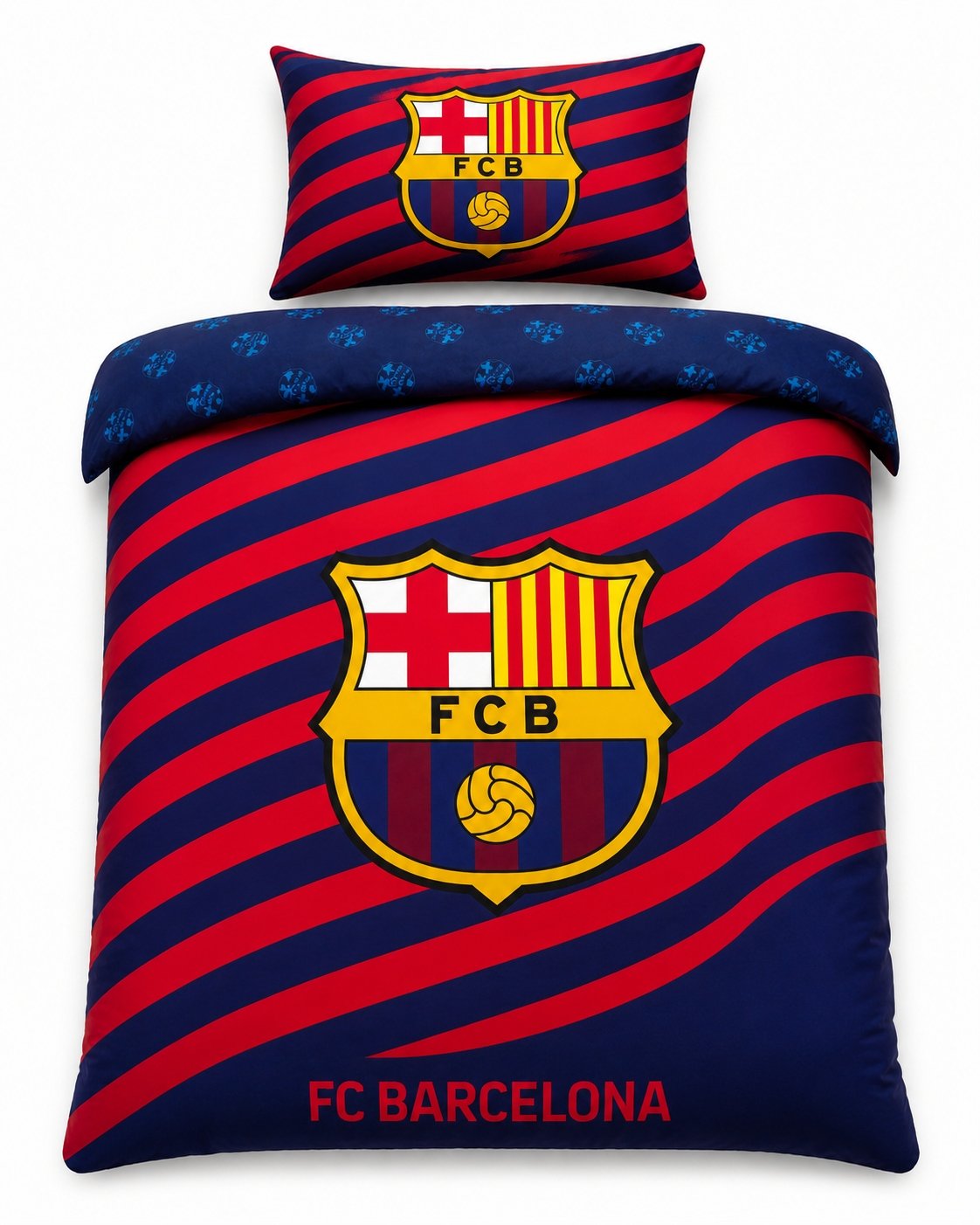 Pościel Fc Barcelona 100% bawełna, poszwa 160 x 200 cm, poszewka 70 x 80 cm