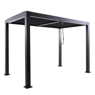 Naterial Pawilon ogrodowy pergola Clima 313x198x229 cm antracytowy - Pawilony ogrodowe - miniaturka - grafika 1