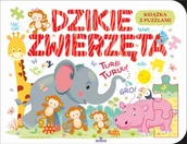 Książki edukacyjne - Książka edukacyjna z puzzlami. Dzikie zwierzęta - miniaturka - grafika 1