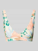 Stroje kąpielowe - Top bikini z nadrukiem z motywem na całej powierzchni - miniaturka - grafika 1