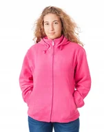 Bluzy damskie - Bluza Polarowa Damska Polar Damski 557 r M malinowa - miniaturka - grafika 1