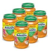 Dania dla dzieci - Bobovita Soczysta Wieprzowina Z Warzywami 6X190G - miniaturka - grafika 1