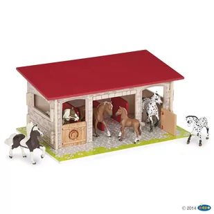 Papo 60104 Stajnia 40x18x27cm - Figurki dla dzieci - miniaturka - grafika 1
