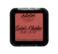 Róże do policzków - NYX Professional Makeup Professional Makeup - Sweet Cheeks - Glow Creamy Powder Blush - Błyszczący róż do policzków - 10 SUMMER BREEZE NYXPBDPO-DOPO-05 - miniaturka - grafika 1