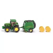 John Traktor Deere z prasą - Samochody i pojazdy dla dzieci - miniaturka - grafika 1