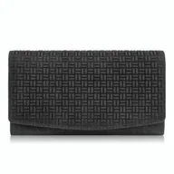 Portfele - Portfel Damski Skórzany W Stylu Vintage Duży Czarny Paolo Peruzzi T-109-Hbl - miniaturka - grafika 1