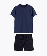 Piżamy damskie - PIŻAMA ATLANTIC NMP-367 WL24 (kolor niebieski ciemny-granat, rozmiar M) - miniaturka - grafika 1