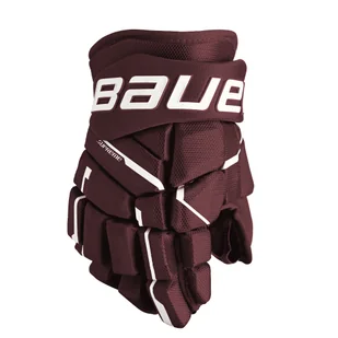 Rękawice hokejowe Bauer Supreme M5PRO Maroon Intermediate 13 cali - Hokej - miniaturka - grafika 1