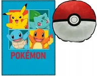 Koce - Kocyk Koc polarowy Pled Pokemony + Poduszka 3D POKEMON POKEBALL Poke Ball - miniaturka - grafika 1