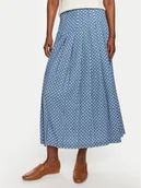 Spódnice - Tommy Hilfiger Spódnica plisowana WW0WW42254 Niebieski Regular Fit - miniaturka - grafika 1