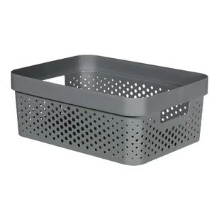 CURVER Pojemnik ażurowy INFINITY 11L ciemno-szary CURVER Recycled 245679 - Pudła i pojemniki do przechowywania - miniaturka - grafika 6