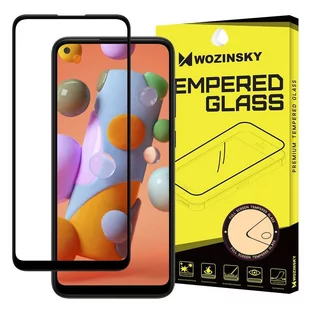 Wozinsky super wytrzymałe szkło hartowane Full Glue na cały ekran z ramką Case Friendly Samsung Galaxy A11 / M11 czarny - Szkła hartowane na telefon - miniaturka - grafika 2