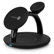 Ładowarki do telefonów - Bezprzewodowa ładowarka Connect IT MultiCharge 3v1 MagSafe (CWC-9060-BK) Czarna - miniaturka - grafika 1