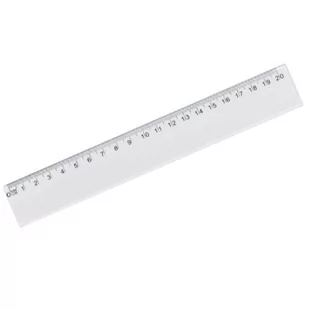 KW Trade Linijka przeźroczysta 20 cm - Przybory szkolne - miniaturka - grafika 1