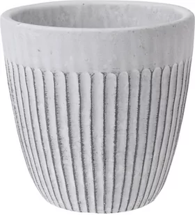 Doniczka ceramiczna z geometrycznym wzorem, Ø 14 cm - Donice - miniaturka - grafika 1