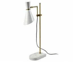 Lampa Stołowa Deluxe Gold Marmur 1 - Lampy stojące - miniaturka - grafika 1