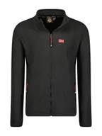 Odzież trekkingowa męska - Geographical Norway Kurtka polarowa "Ulysse" w kolorze czarnym - miniaturka - grafika 1