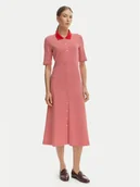 Sukienki - Tommy Hilfiger Sukienka codzienna WW0WW48776 Czerwony Regular Fit - miniaturka - grafika 1