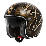 Kaski motocyklowe - PREMIER HELMET VINTAGE OP 9 BM, BRĄZOWY/OCHER/CZARNY, XL - miniaturka - grafika 1