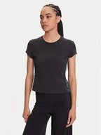 Koszulki i topy damskie - adidas T-Shirt Animal Print 3-Stripes JM1850 Czarny Slim Fit - miniaturka - grafika 1