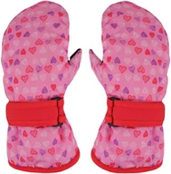 Rękawice narciarskie - Rękawiczki narciarskie 1P dziewczęce serca 12 - miniaturka - grafika 1