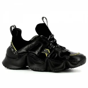 Czarne trampki damskie na modnej podeszwie CARINII - Carinii - Trampki damskie - miniaturka - grafika 1