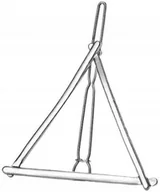 Ozdoby do włosów - Wsuwka Spinka do włosów srebrna trójkąt metalowa - miniaturka - grafika 1